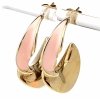 gold earrings made of stainless steel